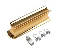 Zwpontia Tone Bar Guitar Lap Slide,Guitar Slides for Dobro with 4 Metal Picks | Electric Guitar Slide Bar Stick Pipe Block Zinc Stainless Steel Solid Guitar Slide Guitar Accessories