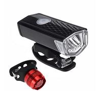 ZWQJYH Bike Lights Set,USB Rechargeable LED Cycling Front Light & Rear Light, Super Bright Headlight Taillight Combinations, Waterproof 3 Light Mode LED Bicycle Light Set