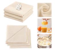 ZWQLZG 6 Pcs Cheese Cloth, Cheese Cloths for Straining, 50x50cm Cheesecloth, Reusable Muslin Cloths for Cooking, Unbleached Pure Cotton Cheese Cloth for Straining Butter, Nut Milk