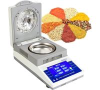 ZWQOZ Electronic Moisture Analyzer Precision Halogen Moisture Tester Meter 50g Capacity 0.01g Readability Automatic Halogen Heating Moisture Meter Analyzer