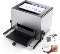 ZWQOZ Smart Inkjet Coding Machine 12.7mm Quick-Drying Batch Coding Printer with 7 Inch Screen, Concave and Convex Surface Printing Machine for Date Picture Barcode Qr Code Label Variable