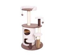 ZWQXZX Cat Tree For Indoor Activity Cat Scratching Post Claw Scratcher Sisal Rope Tree Cats Towers Centre Scratch Condo Pet Indoor Activity Toys(White)