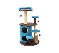 ZWQXZX Cat Tree For Indoor Activity Cat Scratching Post Claw Scratcher Sisal Rope Tree Cats Towers Centre Scratch Condo Pet Indoor Activity Toys(Blue)
