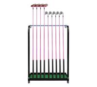 ZWQXZX Golfing Equipment Rack Golf Club Display Rack Organiser Floor Stand Golf Putter Holder Holds 9 Clubs For Indoor Home Office Club