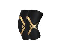 ZWQXZX Support Strap A Pair Of Mountain Bike Knee Pads For Men And Women Football And Volleyball Knee Pads Sleeve Brace(Gold,L)
