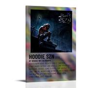 ZWSYHJ Hoodie Szn A Boogie Wit Da Hoodie AlbumRetro Aesthetic Canvas Wall Paintings Various Styles of Printmaking Bedroom Wall DecorFrame-style16x24inch(40x60cm)