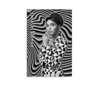 ZWSYHJ Janelle MonaeRetro Aesthetic Canvas Wall Paintings Various Styles of Printmaking Bedroom Wall DecorUnframe-style16x24inch(40x60cm)