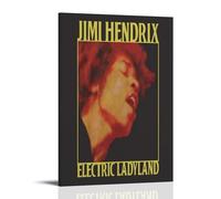 ZWSYHJ Jimi HendrixRetro Aesthetic Canvas Wall Paintings Various Styles of Printmaking Bedroom Wall DecorFrame-style-1112x18inch(30x45cm)