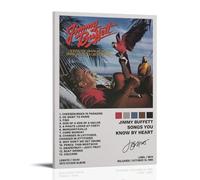 ZWSYHJ Jimmy Buffett Songs You Know by HeartRetro Aesthetic Canvas Wall Paintings Various Styles of Printmaking Bedroom Wall DecorFrame-style20x30inch(50x75cm)
