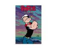 ZWSYHJ Popeye The SailorRetro Aesthetic Canvas Wall Paintings Various Styles of Printmaking Bedroom Wall DecorUnframe-style16x24inch(40x60cm)