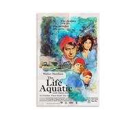 ZWSYHJ The Life Aquatic with Steve ZissouRetro Aesthetic Canvas Wall Paintings Various Styles of Printmaking Bedroom Wall DecorUnframe-style12x18inch(30x45cm)