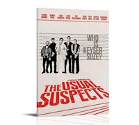 ZWSYHJ The Usual SuspectsRetro Aesthetic Canvas Wall Paintings Various Styles of Printmaking Bedroom Wall DecorFrame-style08x12inch(20x30cm)