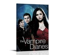 ZWSYHJ The Vampire DiariesRetro Aesthetic Canvas Wall Paintings Various Styles of Printmaking Bedroom Wall DecorFrame-style24x36inch(60x90cm)