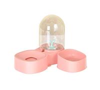 ZWTPGKRD 2 In 1 Pet Cats Waterer Feeder Dish Bowl Puppy Dogs Automatic Water Container Drinkin Feeding Food Dispenser