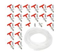 ZWTPGKRD 20x Lagomorph Imbibing Bottles and Hose Set for Continuous Cleanwater Supply Against Escape Technology Economical Pet Grooming Answer Auto Watering Leverets