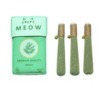 ZWTPGKRD 3 Pack Catnips Infused Hand Rolled Stick Chew Toy With Teething Rope And Bells Promoting Dentals Hygiene Playful Kitten Multifunctional Cats Play Toy