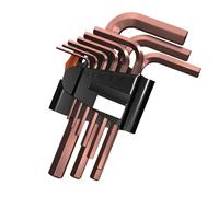 ZWTPGKRD 9Pieces L Type Double-End Screwdriver Wrench Set Allen Hexagon Hexagonal Spanners Set Hand Tools