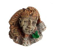 ZWTPGKRD Aquarium Egyptian Statue Decorations Resin Stone For Head Ruin Small Fish For Ornaments Betta For Hermit