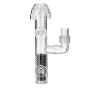 ZWTPGKRD Aquarium Skimmer For Canisters And Power Transparent Acrylic With Suction Cups Oil Protein Remover