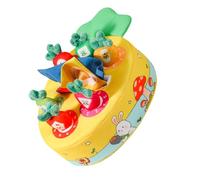 ZWTPGKRD Baby Tissue Box Toy With Textured Fabrics 6-12 Month Sensory Play Set Featuring Pullable Carrots And Crinkly Sheets Educational Toy For Infants