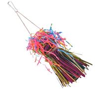 ZWTPGKRD Bird Tearing Toy Colorful Weaving Parrot Grinding Chewing For Various Birdcage Hanging Decors Indoor Bird Activity Engagement Toy