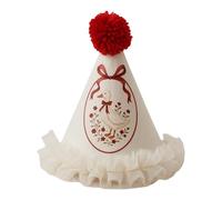 ZWTPGKRD Birthday Hat Duckling/Flower Pattern Lace Trim Party With Pompoms For Birthday Celebration Vibranted Duck Shape Party