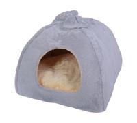 ZWTPGKRD Bow Tie Decor Pet Round Cuddle Dog Bed Closed For Nest Warm Snuggery Burrow Pet Beds For Dogs
