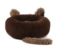 ZWTPGKRD Cartoon Pet Bed Kitten Puppy Birthday Pet Ears Tail For Dogs And Cats Warm Nest Relaxing Bed Winter Dog Bed