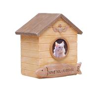 ZWTPGKRD Cats Ashes Box Pet Funeral Cremation with Memory Words Resin Urns Keepsakes Cinerary Casket Funeral Cremation Urn