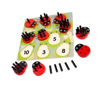 ZWTPGKRD Children Counting Game Sticks Set For Toddler Number Matching Fun Table Game Number Matching For Children Fine Motor Skills Toy