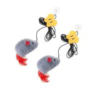 ZWTPGKRD Elastic Hanging Cats Toy 2Pieces Squeaky Sound Plush Engaging Door Frame Entertainment Teaser Door Frame Cats Teaser Toy