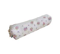 ZWTPGKRD Elegant Blossomy Decorated Writing Tool Planner Strong Canvas Substance Travel Friendly Soft Blossomy Pencil Bag