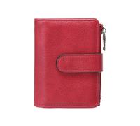 ZWTPGKRD European Retro Short Wallet PU Construction Spacious Interior Blocking Coin Purse Compact Size for Women Retro Cardholder with Coin Pocket Stylish Coin Purse