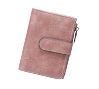 ZWTPGKRD European Retro Short Wallet PU Construction Spacious Interior Blocking Coin Purse Compact Size for Women Retro Cardholder with Coin Pocket Stylish Coin Purse
