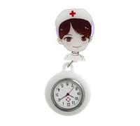 ZWTPGKRD Hanging Lapel Nurse Watch with Silicone Brooch Clip On Design for Quick Time Check Clinics Setting Hospital Professional Nurse Watch