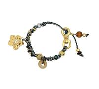 ZWTPGKRD Hibiscus Inspired Handwoven Alloy Charm Multifunctional Jewelry Accessory with Woven Bead Detail User Friendly