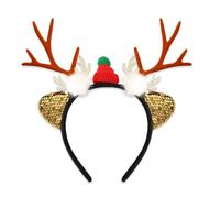 ZWTPGKRD Holiday Spirits Reindeer Antlers Headbands Holiday Accessory White Reindeer Antlers Headband For Costume Dresses Up Christmas Dresses Up Accessory