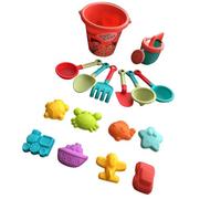 ZWTPGKRD Kids Sand Toy 14/16PCS With Castles Building Kits With Beach Bucket Watering Can Shovel Rakes And Sea Animal Molds Kids Sand Toy Set