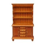 ZWTPGKRD Multipurpose Sturdy Wood Dollhouses Accessories 1 12 Scale Miniature Three Layers Bookcase For Children’s Playtimes Miniature Furniture Set