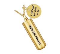 ZWTPGKRD Pet Ashes Urn Necklace Memorial Cremation Jewelry For Hair & Ashes Charm Holder Pet Container