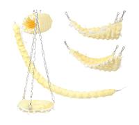 ZWTPGKRD Pet Small Animal Hamster Furry Bed Hanging Soft Swing Toy Rabbits Hideaway Rodents Toy For Cage Small Pet Swing