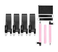 ZWTPGKRD Pilates Rod Kits with Resistance Band Portable Home Gyms Rods for Women Full Body Workouts Enduring Rod Kits with Band Workout Equipment for Legs