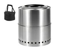 ZWTPGKRD Pliable Rustless Outdoor Flame Pit Transportable Backpacking Barbecue with Detachable Clinker Extent for Backyard Sand Party Dense Pit for Camping