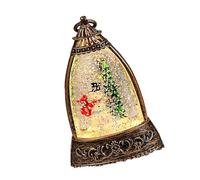 ZWTPGKRD Portable Bells Shape Christmas Night Light Swirling Glitter Snow Globes Table Lamp For Kids Bedroom Holiday Ornament Mysterious Party Gift