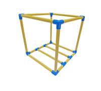 ZWTPGKRD Quick Assemble PVC Dog Play Gym Set with Fun Dolls for Indoor Outdoor Exercise Strong Permanent Dolls