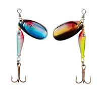 ZWTPGKRD Reflective Metal Spinner Fishing Lures Rotating Action Multiple Color Option for Effective Fish Attraction Various Size Fishing Baits Spinners