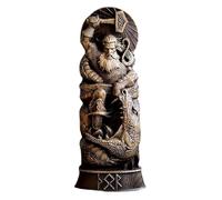 ZWTPGKRD Resins Vikinges Mythology Miniature Figurines Norses God Statue Table Centrepieces Thors/Loki/Freyja Decorative Statue Centrepieces Table Decors