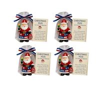 ZWTPGKRD Retro Styles Santa Hug Hanging Piece Unbreakable Acrylic Materials Family Friendly Holiday Accent Clear Acrylic Santa Decoration