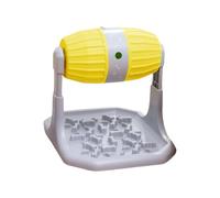 ZWTPGKRD Rolling Treat Dispenser Dog Toy With Adjustable Food Opening NonSlip Base Interactive Feeding Game For Canine Enrichment Dog Enrichment Feeding Ball