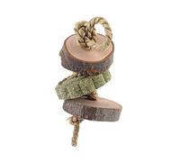 ZWTPGKRD Small Pet Grass Cake Wood String Safe Molar Animal Toy Hangable For Chinchilla Hamster Chewing Teeth Care Cage Hutch Pet Comfort Feeding Bowls Hay Feeder Indoor Rack Large Food